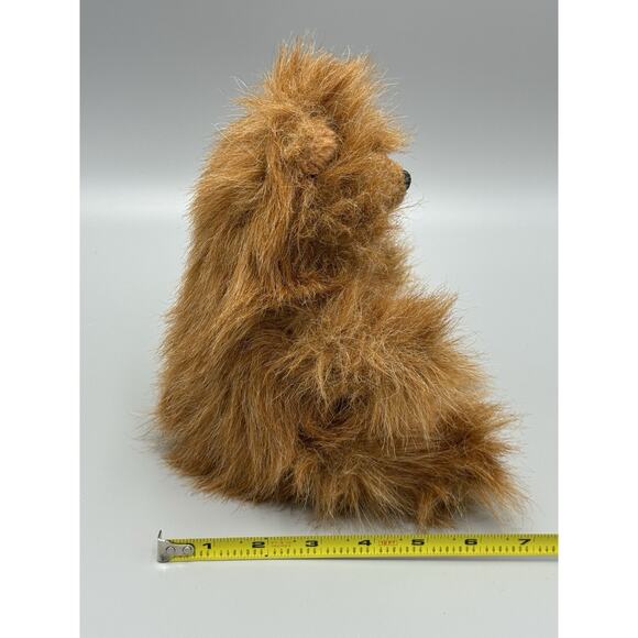 Russ Teddy Bear Grizz Brown Furry Plush 8 Inch Stuffed Animal - Picture 7 of 9